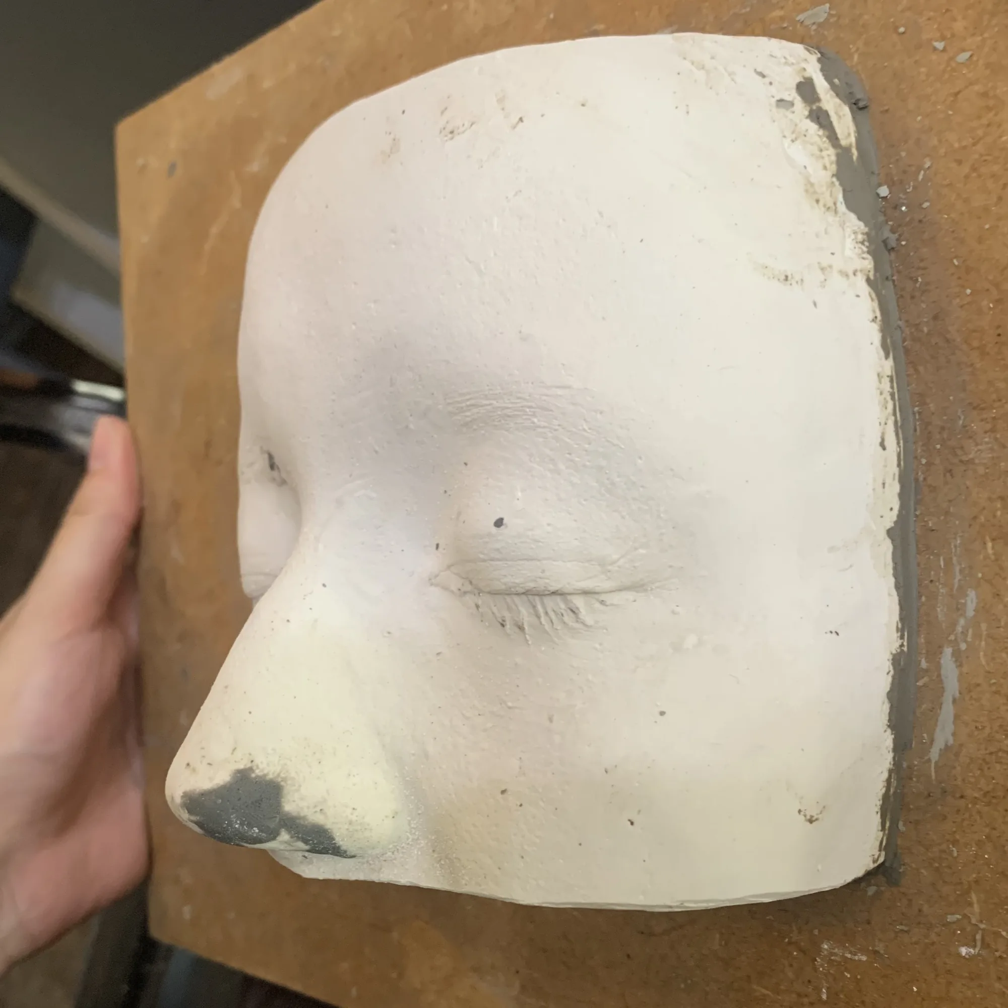 Restoring plaster cast