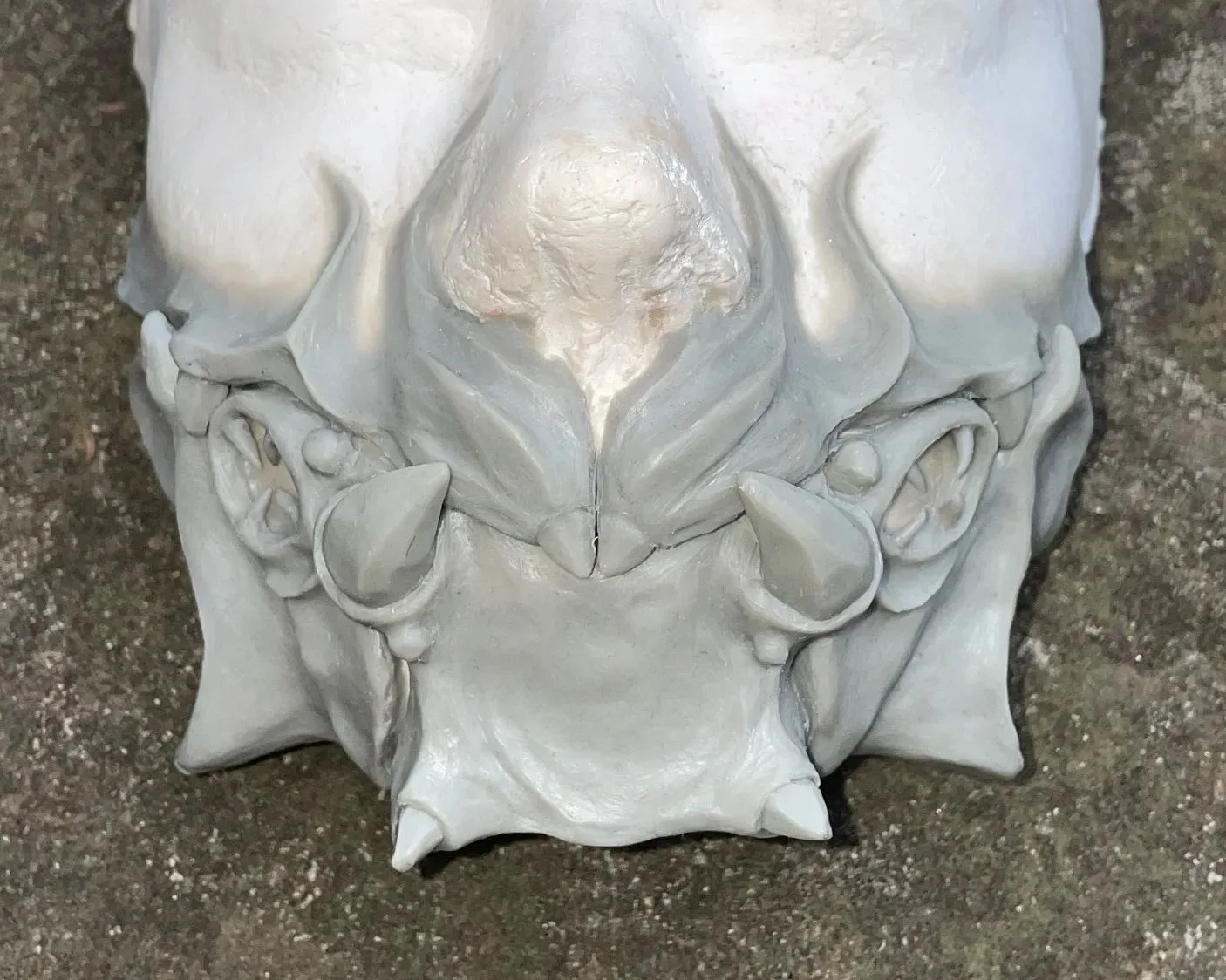 Alien jaw prosthetic concept sculpt