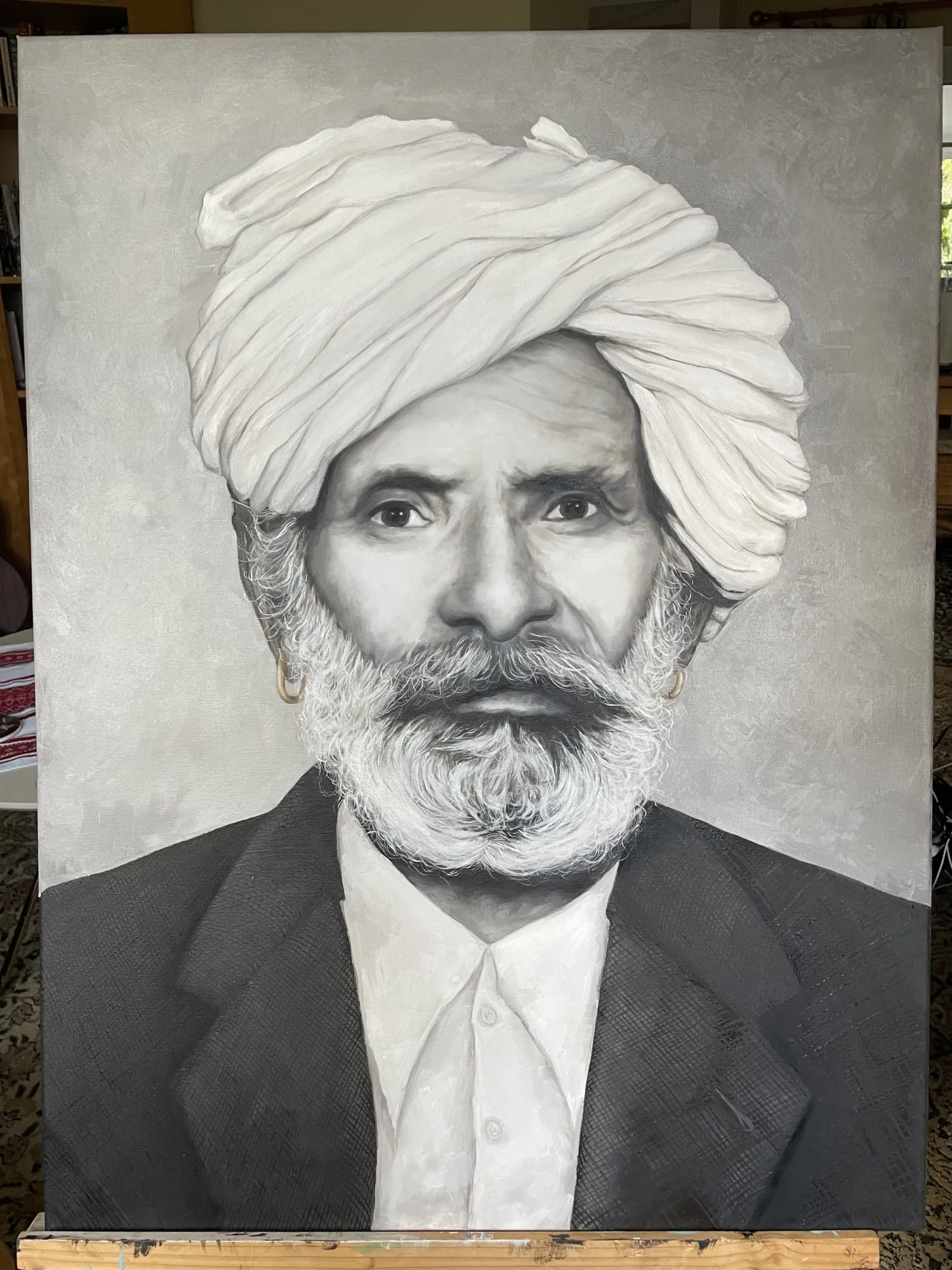 Portrait of Melissa's great grandfather