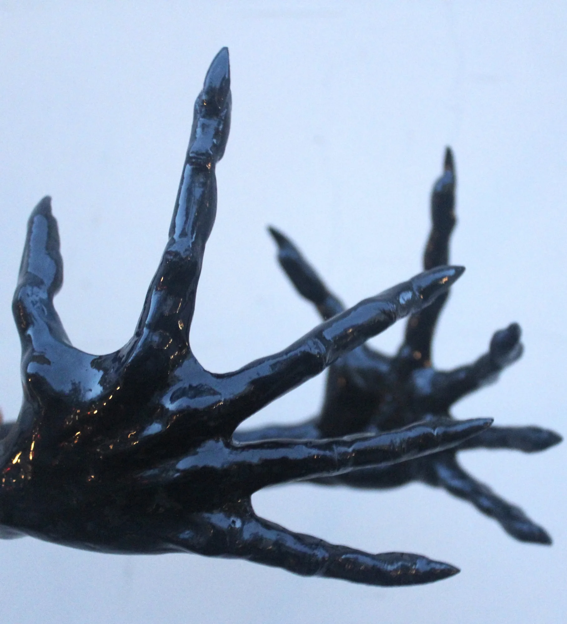 Detail of witch hand headpiece